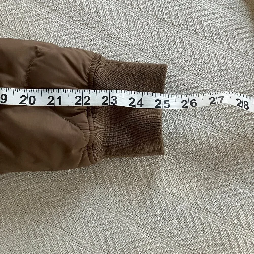 Lemaire Uniqlo U Recycled Down Jacket 34 Brown Size M - Picture 10 of 12